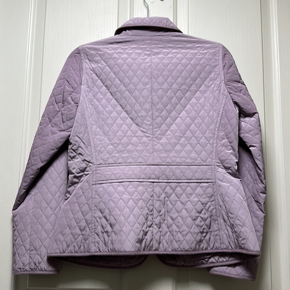 TALBOTS Lavender Lightweight Quilted Jacket Sz 8P - Picture 2 of 7